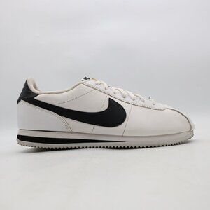 Nike Cortez Basic Leather Men's Size 14 White Black Classic Sneakers Running